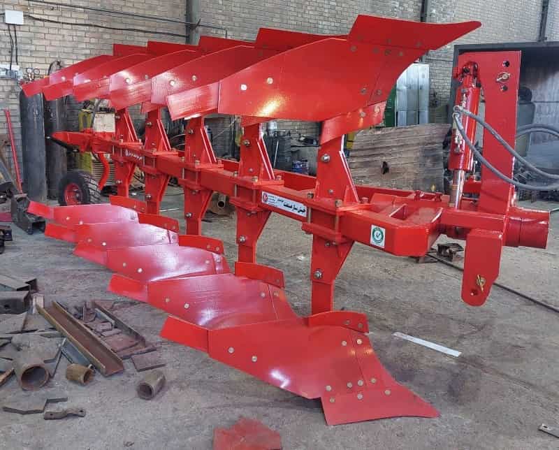 قیمت گاوآهن پنج خیش دو طرف برگردان با کیفیت ارزان + خرید عمده